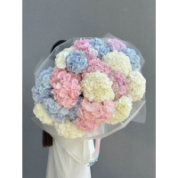 Монобукет из 15 гортензий